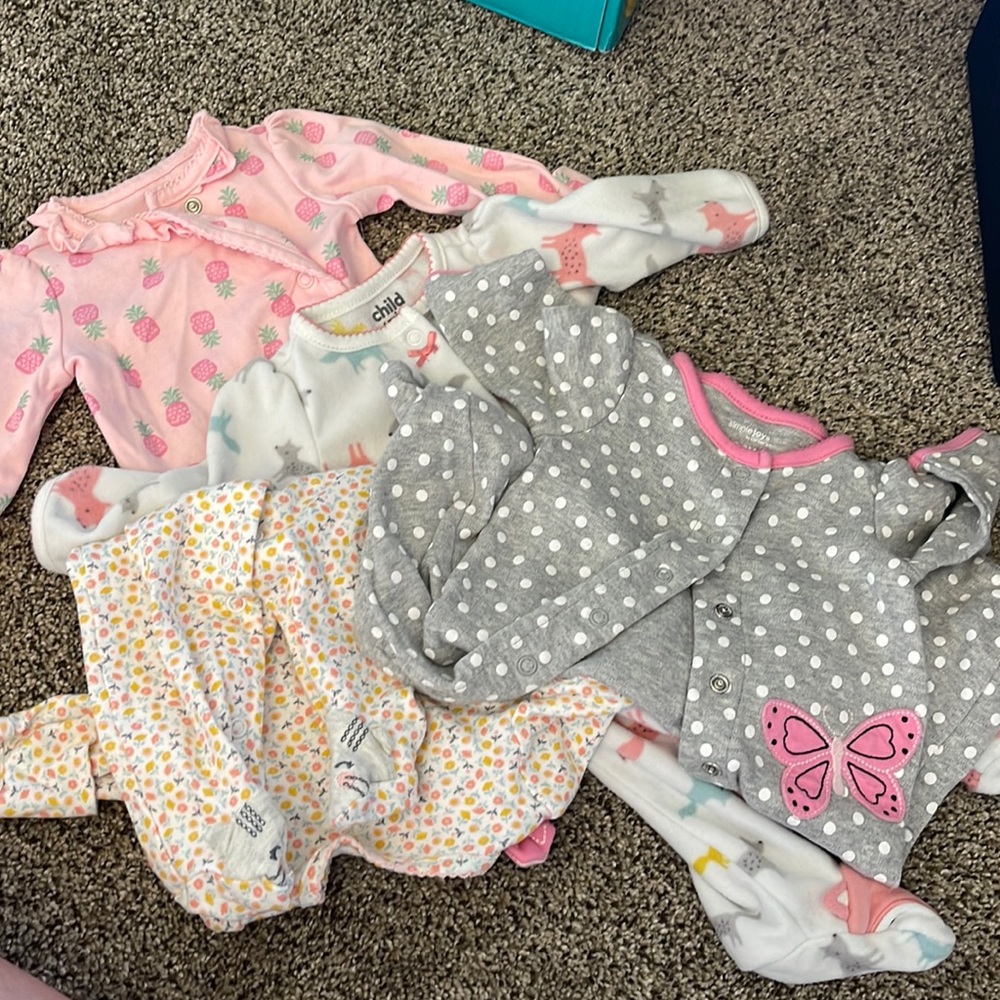 Newborn Onesie Pj Lot